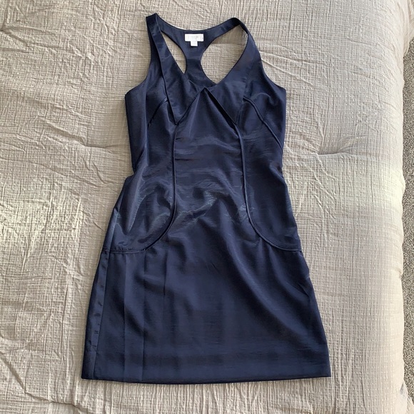 Navy Racerback Dress - Picture 2 of 4